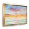 Designart - Pastel Pink And Blue Clouds - Traditional Canvas in Gold Frame